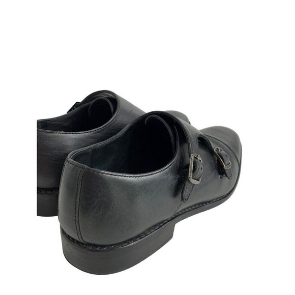 Men’s Anthony Veer Roosevelt Double Monk Strap Shoe Black 8.5 6218 - Picture 8 of 12